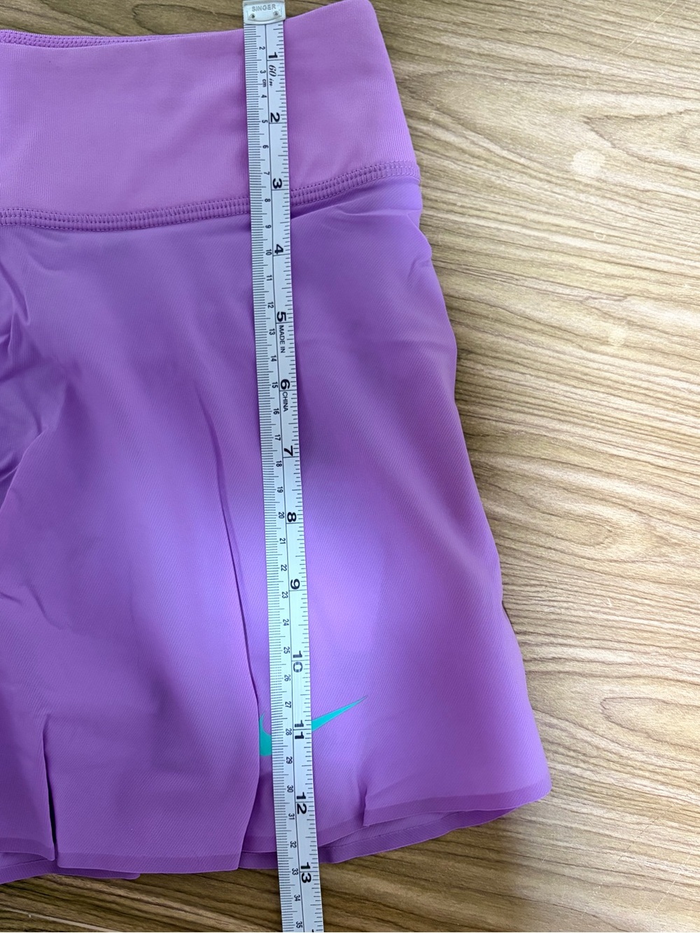 Nike Dri-Fit Women's Tennis Skirt Skort Short Lightweight Purple Turquoise EUC - Picture 10 of 11